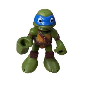 Nickelodeon TMNT Leonardo Mini Figure Green Blue Mask Ninja Turtles Toy
